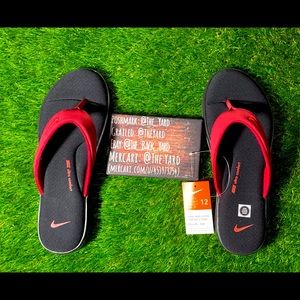 Nike Ultra Comfort 3 Thong Sandals Black/Track Red
